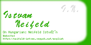 istvan neifeld business card